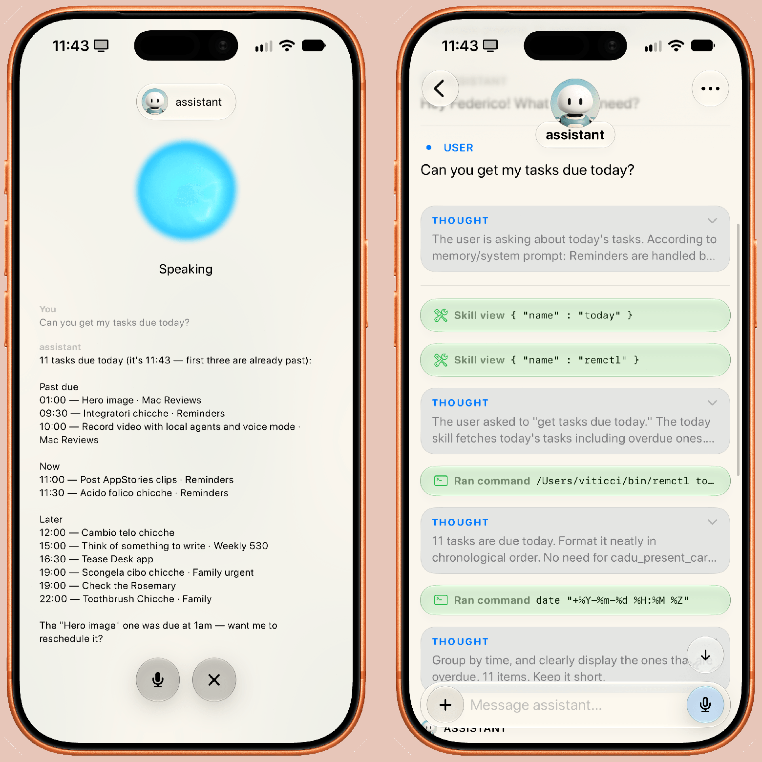 Cadu — это разрабатываемый iOS-клиент для Hermes Agent , работающий в режиме живой голосовой связи с использованием Qwen3-TTS и Qwen3.8-Flash-Next в качестве базовой модели чата, а в качестве сервера используется M5 Ultra.  